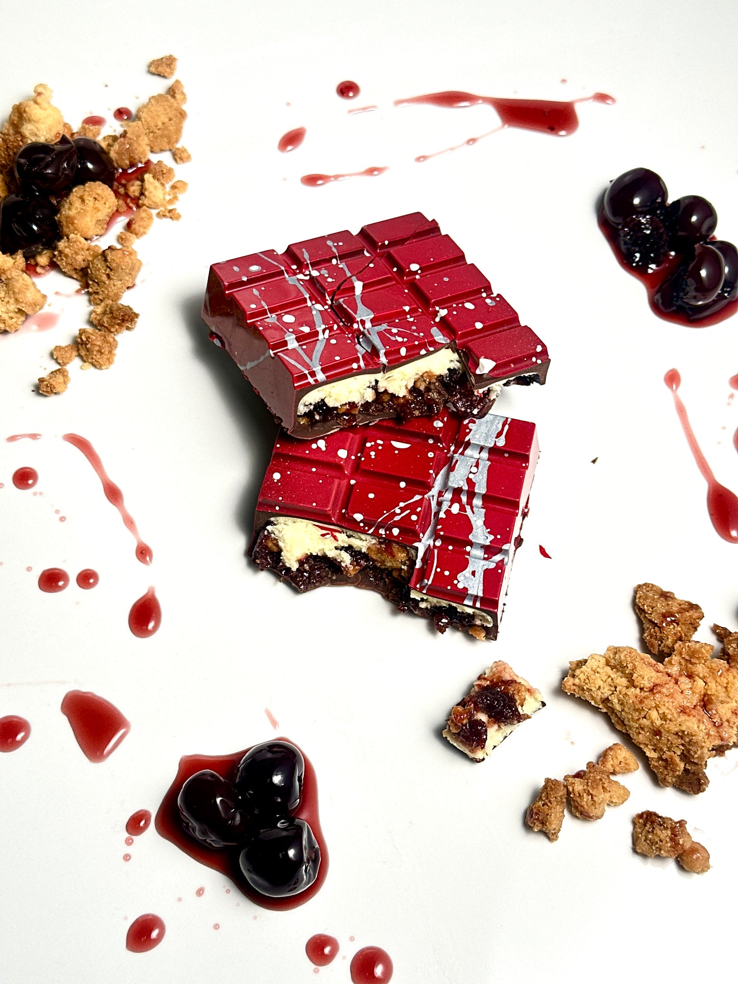 Cherry Bomb Chocolate Slab