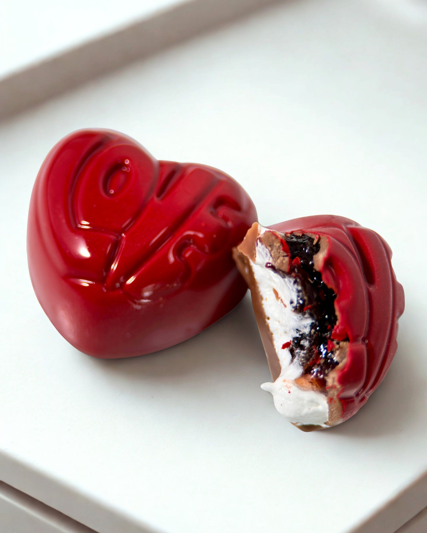 Heart Cherry Marshmallow Bonbon