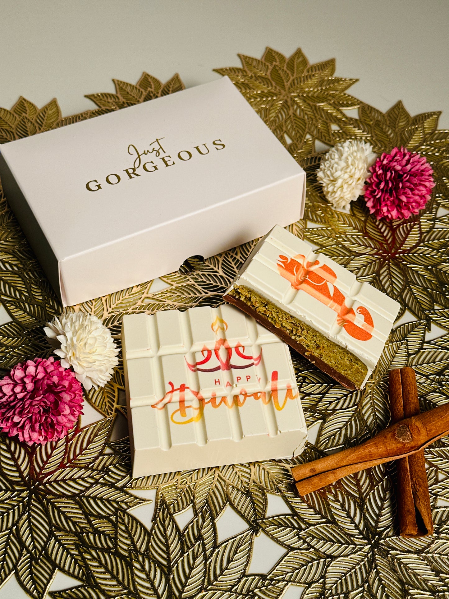 Diwali Print Chocolate Slab